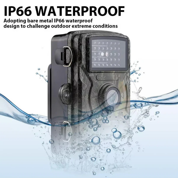 Weatherproof outdoor wildlife camera with powerful night vision for 24/7 monitoring.