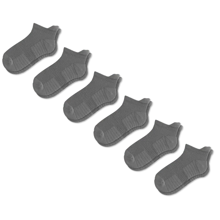 Packaging for unisex ankle compression socks, emphasizing their comfort, support, and daily wear benefits.