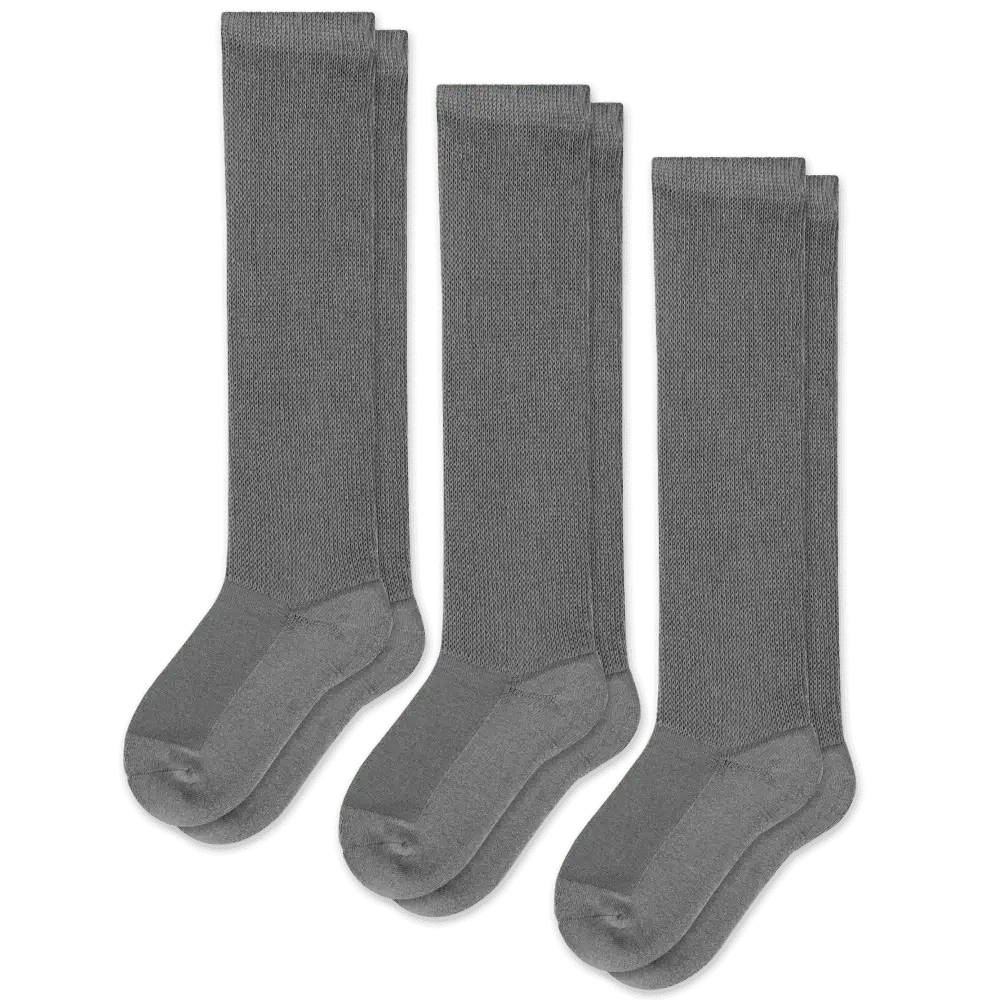 Health-focused gray unisex socks, offering support and boosting blood circulation