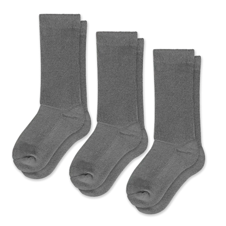 Everyday gray comfort socks, perfect for circulation and suitable for all genders