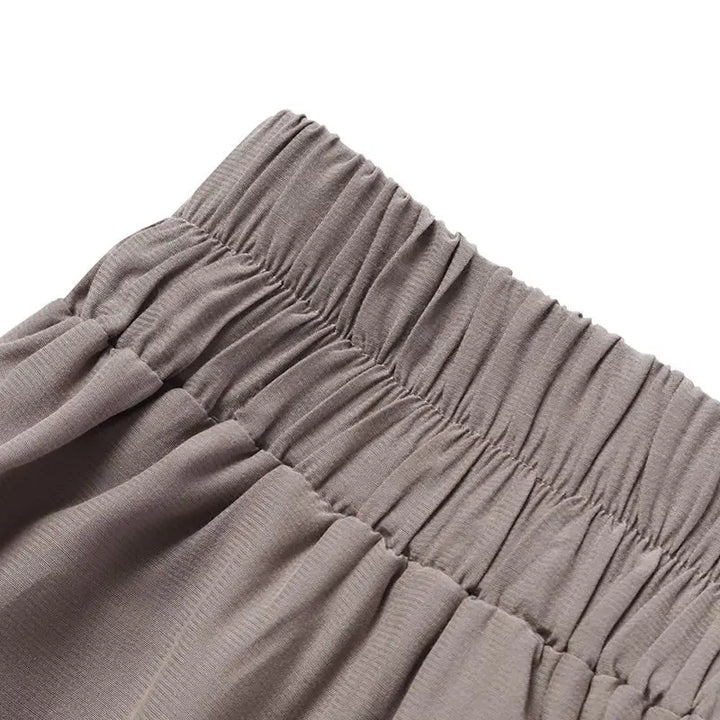 Women's plus-size wide-leg trousers, comfortable and stylish for office, work, and formal wear.