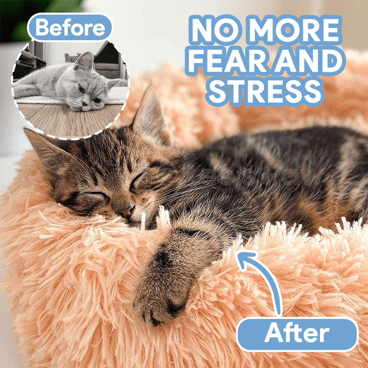 Plush Calming Cat Bed for Ultimate Feline Comfort - Lexians