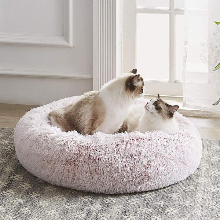 Plush Calming Cat Bed for Ultimate Feline Comfort - Lexians