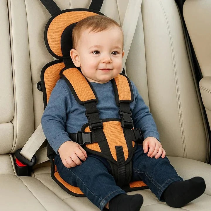 Toddler & child portable travel car seat with 5-point safety harness; a versatile car accessory.