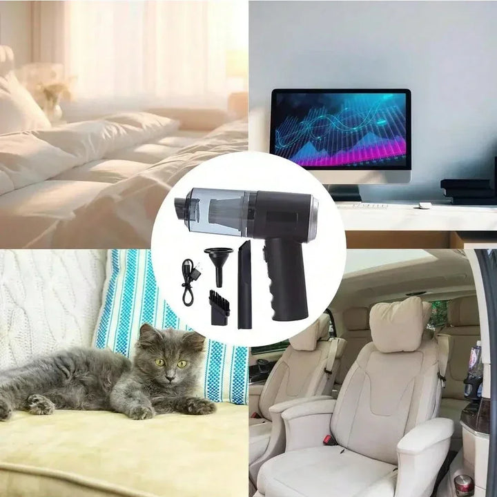 Powerful cordless dust buster, great for quick cleanup of crumbs & pet hair in both car and home.