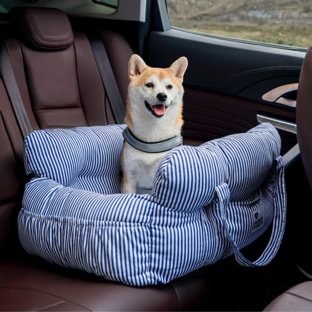 Portable Pet Booster Dog Car Seat Bed with Safety Harness - Lexians