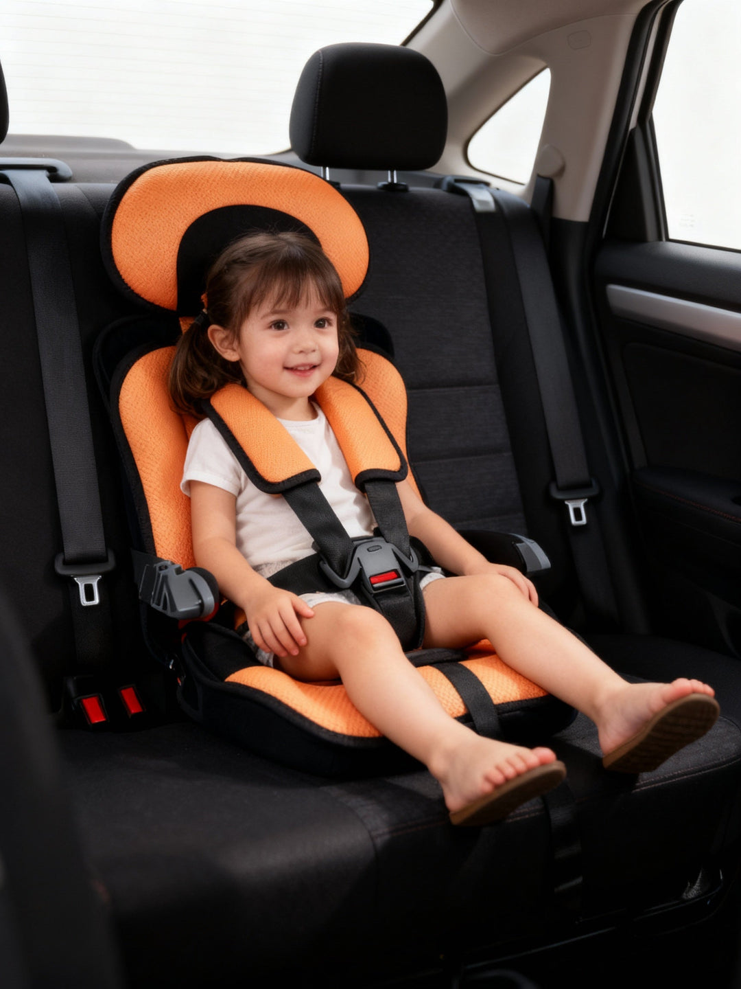 Compact travel car seat, a must-have for safe child booster transport.