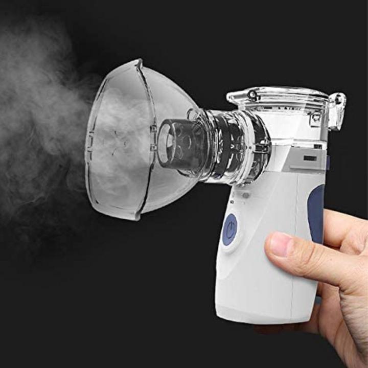 Ultrasonic mesh nebulizer, portable design for easy respiratory relief on the go. Asthma & allergy care.