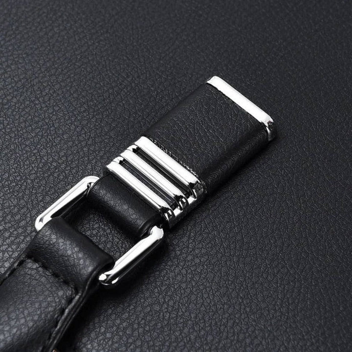 Premium men's professional messenger bag. Perfect business satchel for 14-15 inch laptops & documents.
