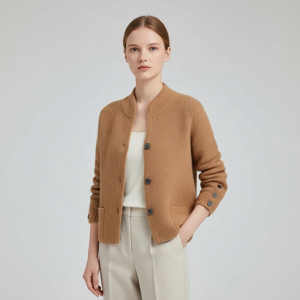 Women's button front cozy jacket, relaxed fit for everyday casual wear. Perfect fall & spring layering with patch pockets.