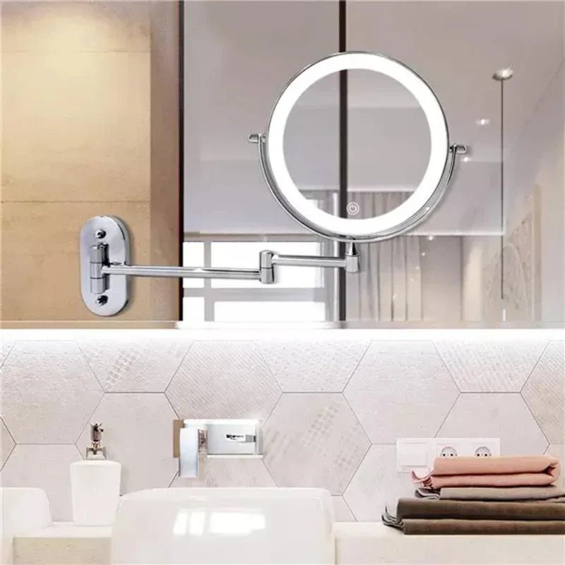 Rechargeable LED Vanity Mirror with Adjustable Lighting - Lexians