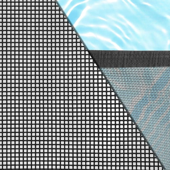 "Removable inground pool safety fence with mesh design providing child and pet protection with sleek, durable panels."