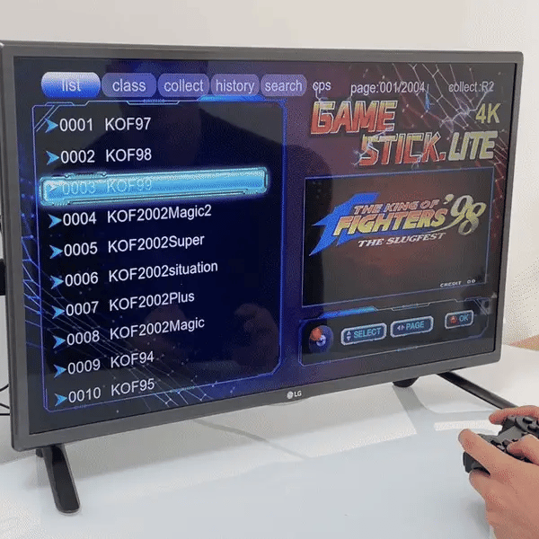 Experience retro gaming: 64GB console with 2 wireless controllers & 20,000+ preloaded classic games.