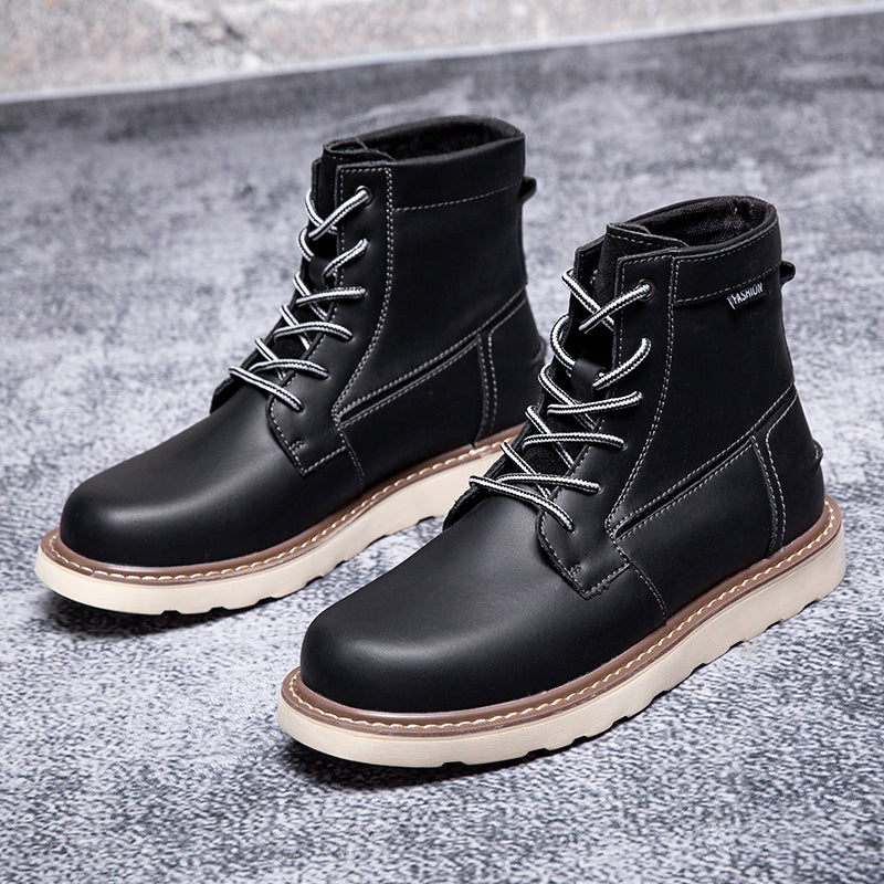 Men's casual brown chukka boots, waterproof and durable, perfect for weekend adventures