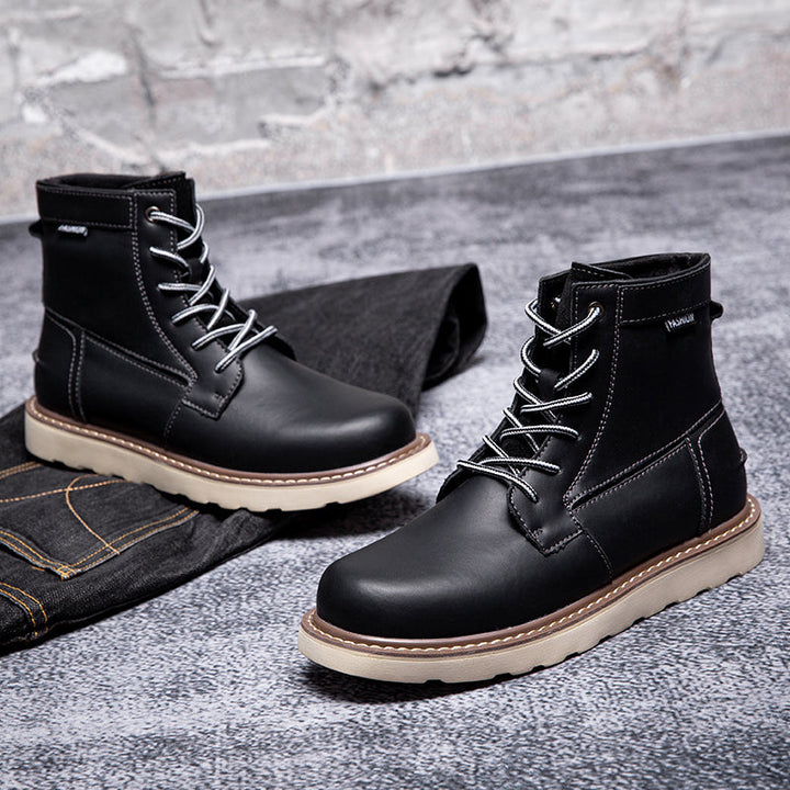 Waterproof black chukka boots for men, designed with a timeless style for lasting appeal and durability