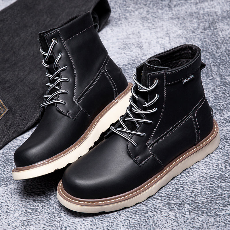 Brown men's waterproof chukka boots, displayed as a top choice for durable and casual men's footwear