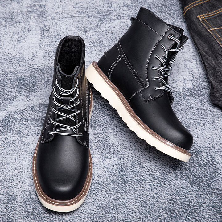 Black men's waterproof chukka boots, showcasing their ergonomic design for superior comfort and fit