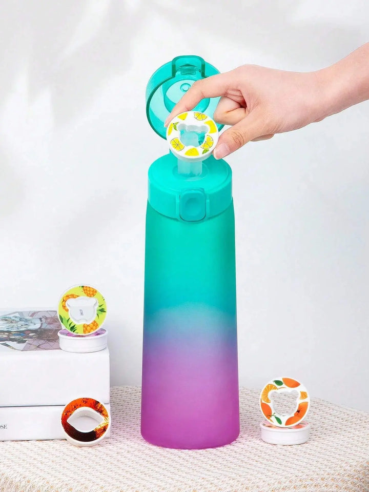 Modern 0.65L scented water bottle. Enhance your healthy drinking with unique flavored water aromas.