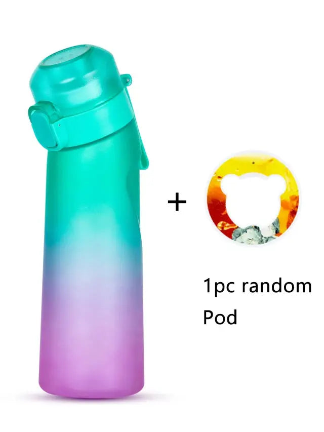 Portable 0.65L sports bottle designed for flavored water using advanced aroma technology.