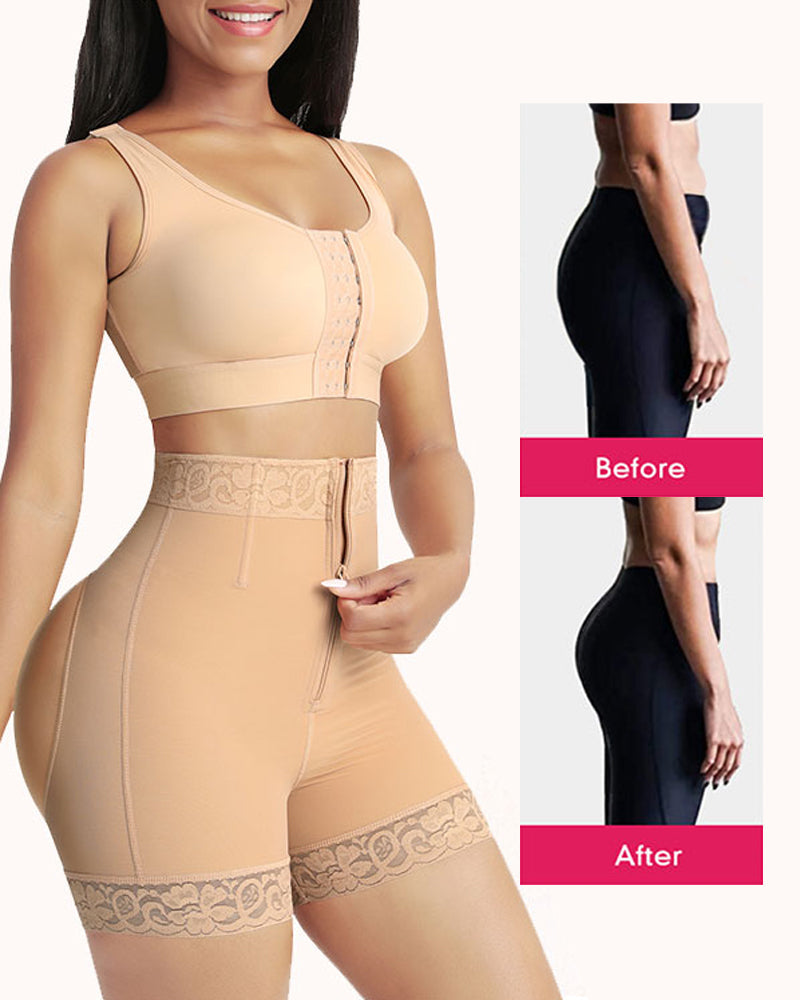 Comfortable women's butt lifter shorts with seamless design and effective tummy control for body sculpting.