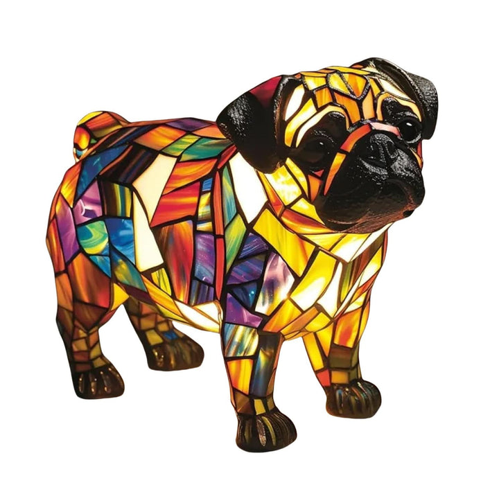 Soft glow LED cat decor, shimmering statue, USB bedroom light for pet enthusiasts.