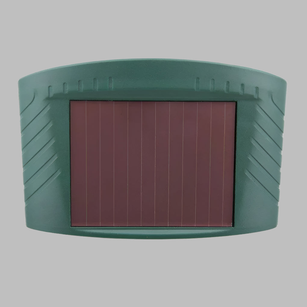 Outdoor ultrasonic animal repeller. Eco-friendly solution for rabbits, garden protection.