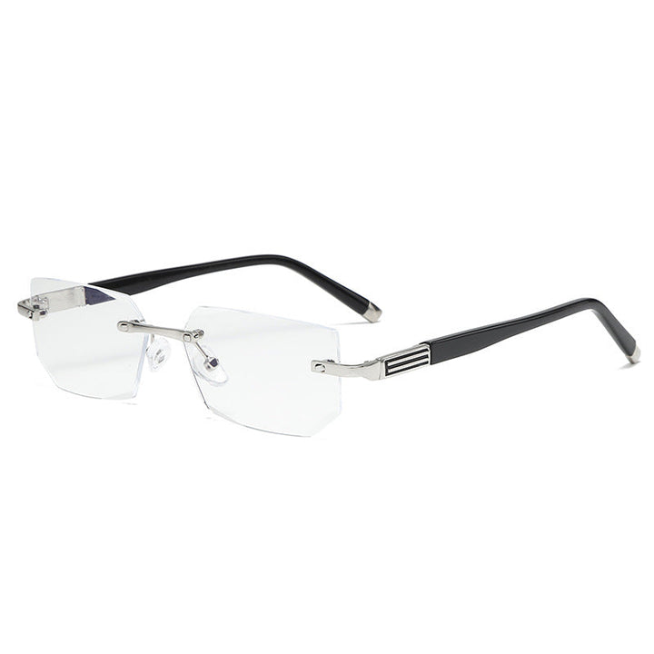 Lightweight unisex progressive glasses for clear near & far vision, reducing eye strain from digital screens.