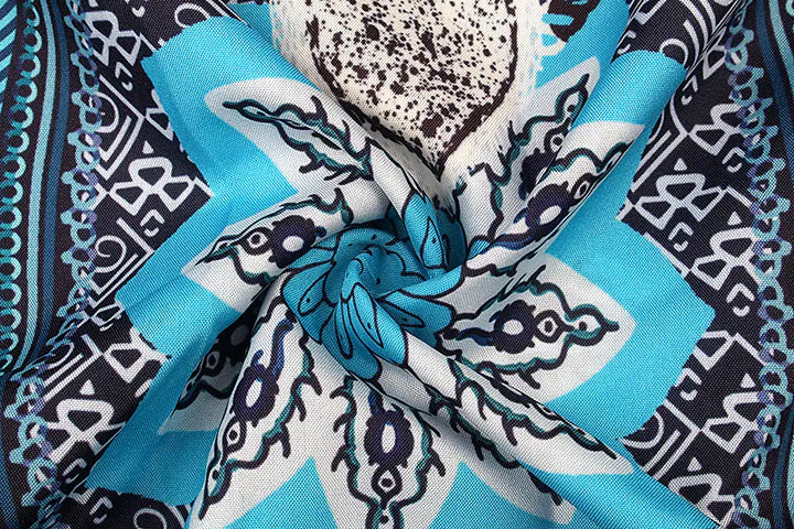 Boho chic strapless mini dress with ethnic patterns, a perfect casual summer or vacation dress for women.