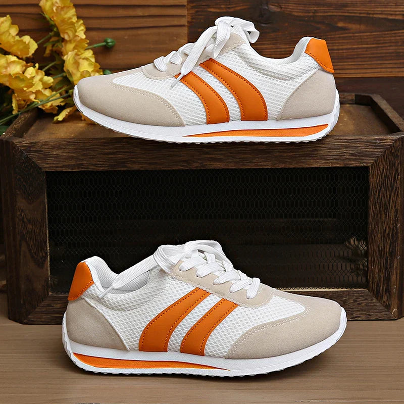 Modern women's low-top fashion sneakers. Lace-up for a secure, stylish, and comfortable fit.