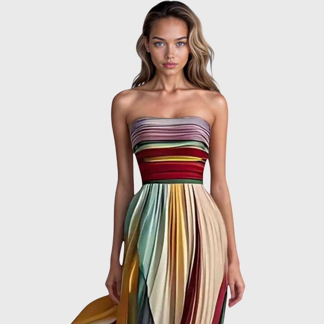Comfortable women's long maxi dress. Versatile and flattering for any occasion, from casual to elegant summer style.