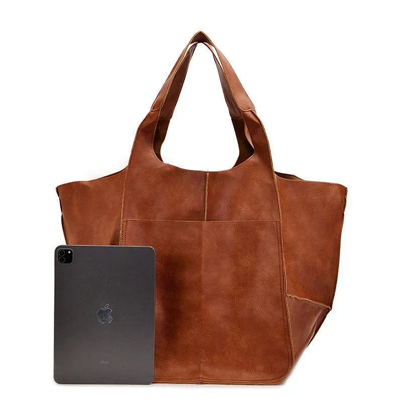 Stylish women's oversized shoulder bag, perfect as a large capacity everyday tote or versatile fashion handbag.