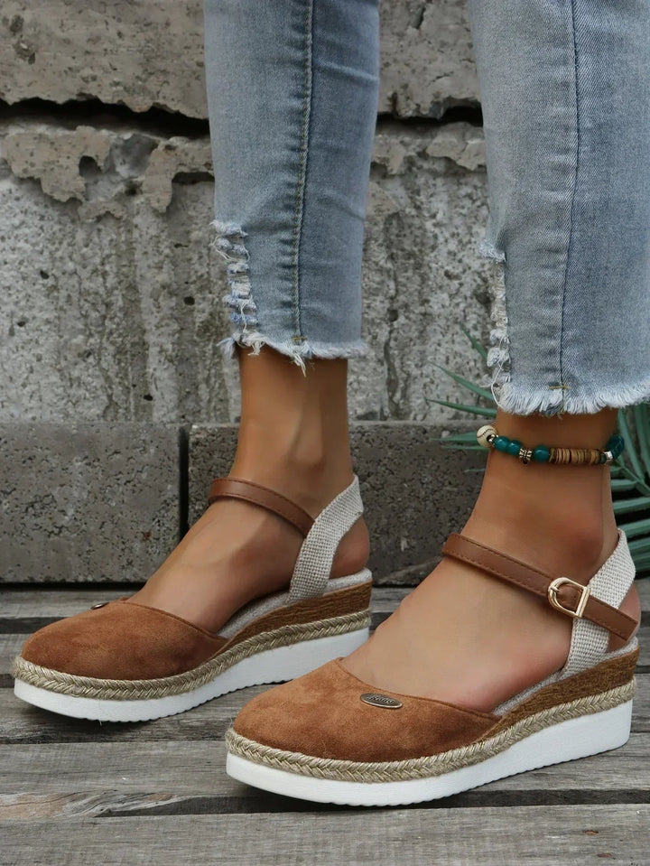 Stylish women's slip-on espadrilles, perfect for beach holidays & summer outfits.