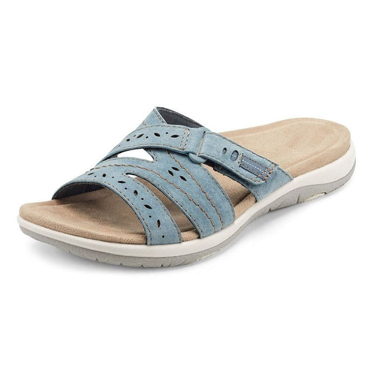 Durable women's orthopedic sandals, adjustable for custom fit, ideal for summer comfort.