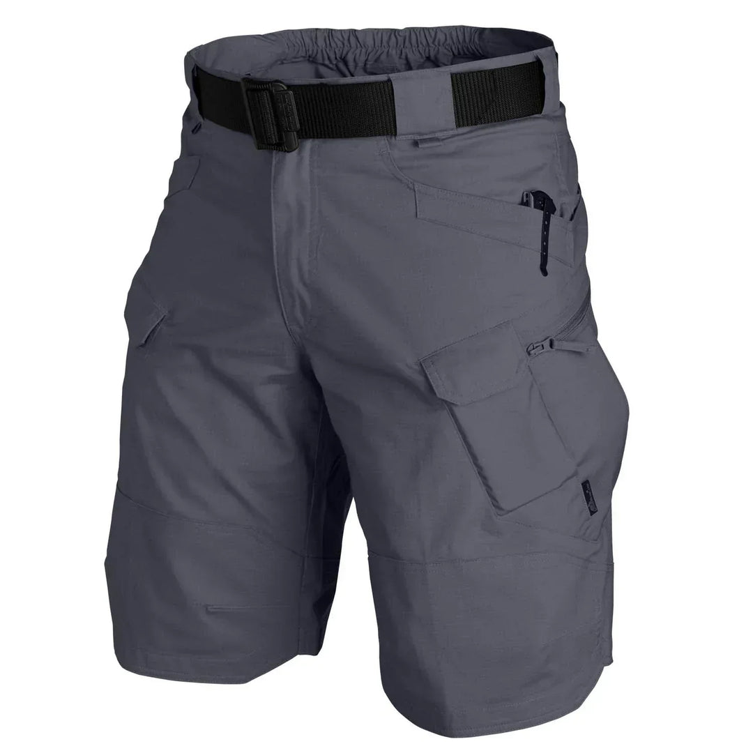 Versatile men's outdoor shorts with tactical features. Durable cargo shorts for hiking, work, and summer adventures.