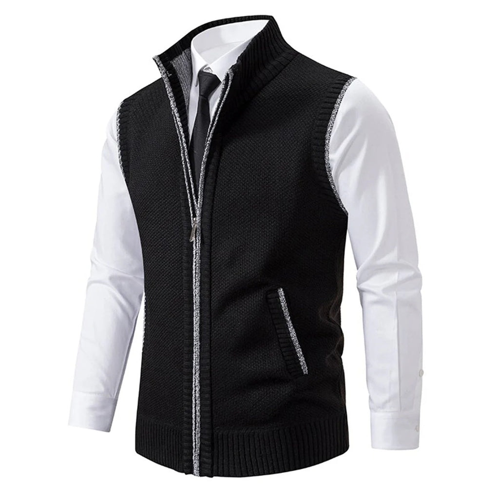Refined men's formal vest. Tailored suit vest in a premium fabric for elegant smart-casual & business wear.