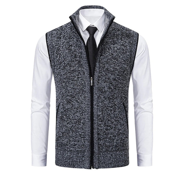 Classic tailored men's vest. Elegant suit vest, essential for smart-casual, business attire, and formal mens fashion layering.