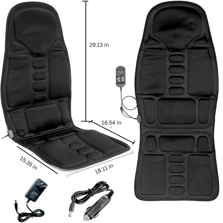 TavvitaImp012 heated massage cushion for ultimate relaxation & personal care. Soothes back, neck, shoulders.