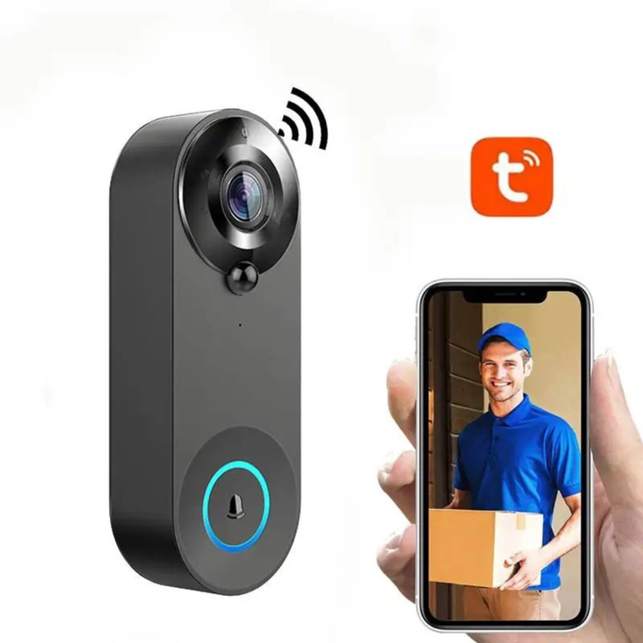 Advanced Tavvitaimp18 smart home doorbell camera with HD security video, motion sensor, and two-way talk feature.