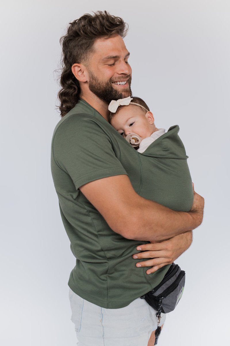 Hands-free ergonomic toddler carrier, a comfortable parent essential for active lifestyles & bonding.