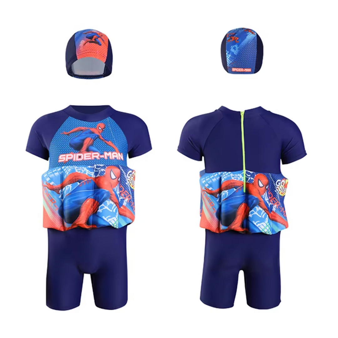 Toddler water safety vest, provides UV 50+ sun protection with integrated shorts.
