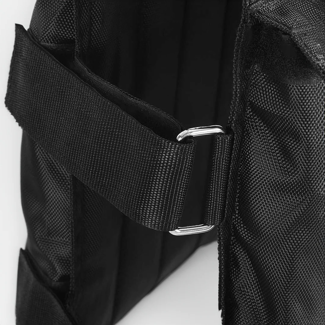 Heavy-duty unisex 110 lb weighted vest with adjustable weights for intense cardio & bodyweight exercises.