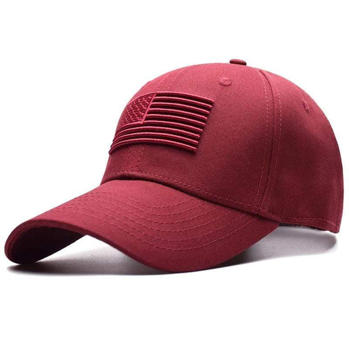 Front view of a unisex baseball cap with adjustable strap, ideal for sun protection