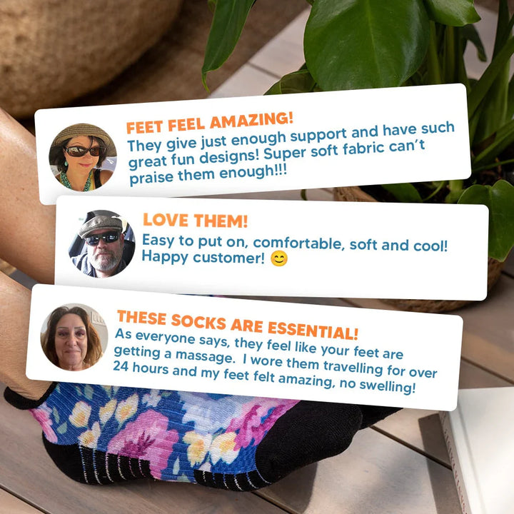 Unisex ankle compression socks, designed for all-day comfort and improved blood flow
