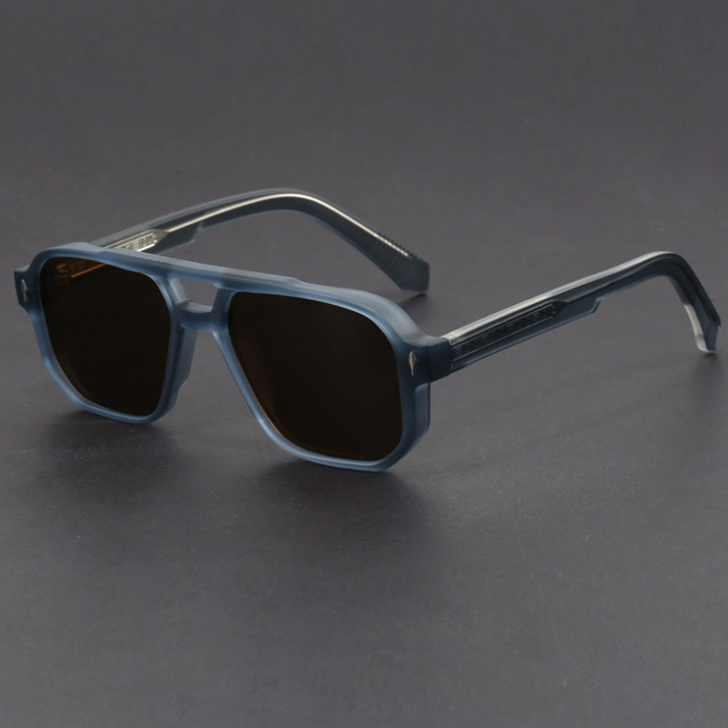 Side view of aviator sunglasses, emphasizing the lightweight eyewear and versatile unisex appeal