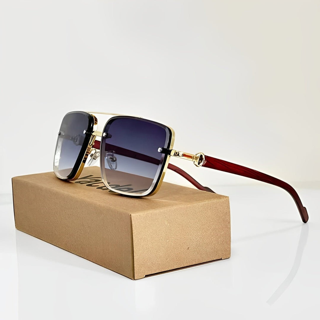 Retro unisex aviator sunglasses featuring gradient lenses & UV400 protection, ideal for outdoor wear.