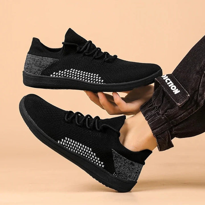 Barefoot Knit Athletic Sneakers in a neutral color, emphasizing breathable material