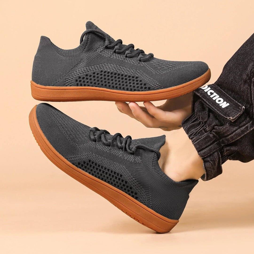 Detail of the sole on Barefoot Knit Sneakers, designed for ground feel and flexibility