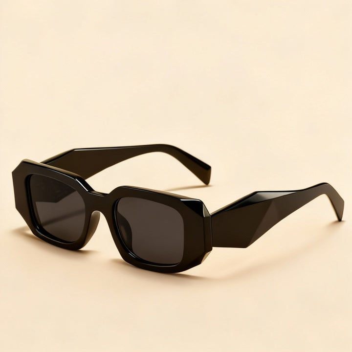 Bold leopard pattern square sunglasses, UV400 lenses, chic unisex eyewear gift