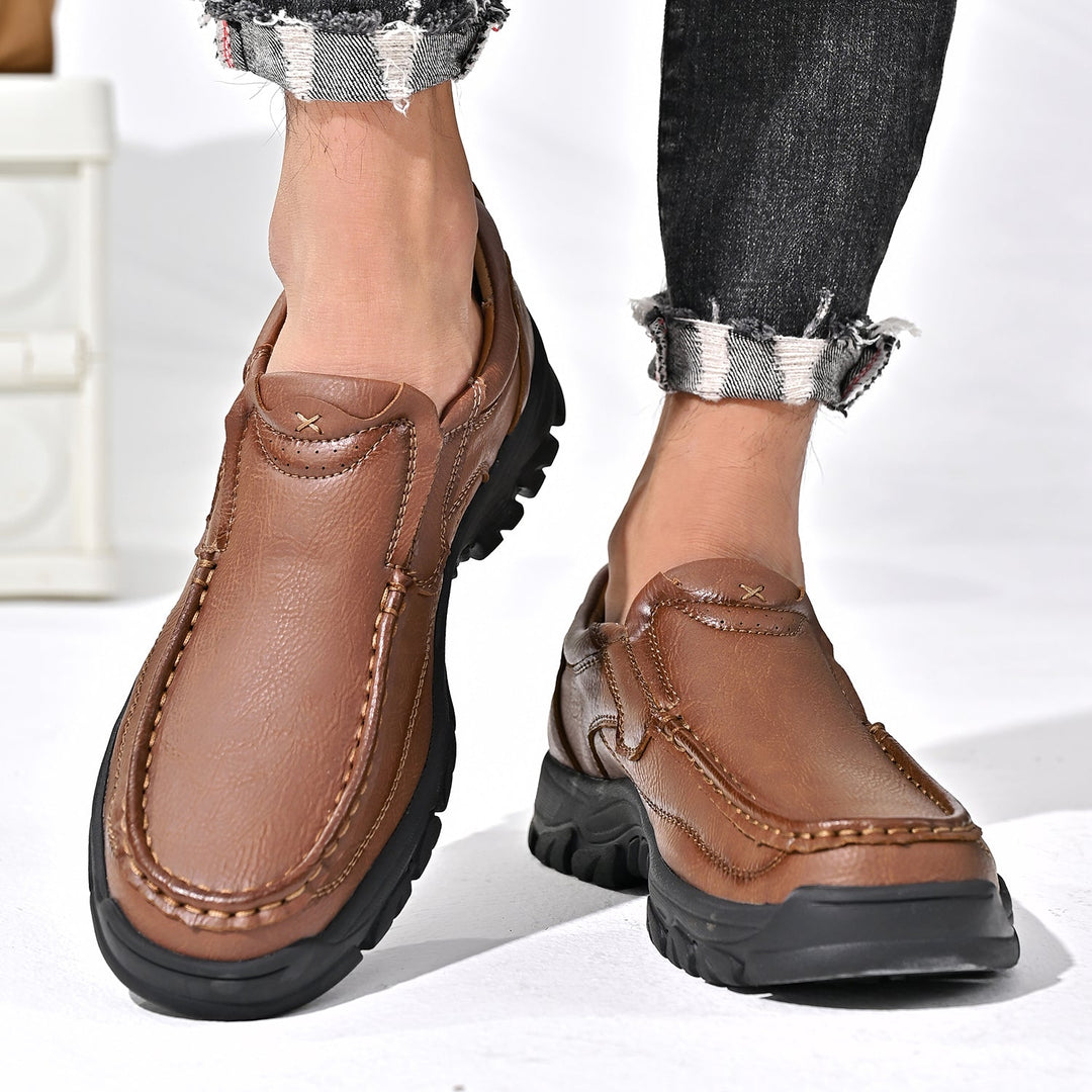 Unisex orthopedic comfort boot in a deep brown hue, offering excellent foot support