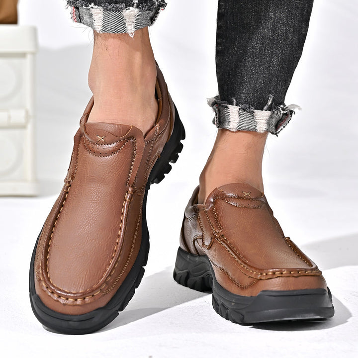 Unisex orthopedic comfort boot in a deep brown hue, offering excellent foot support